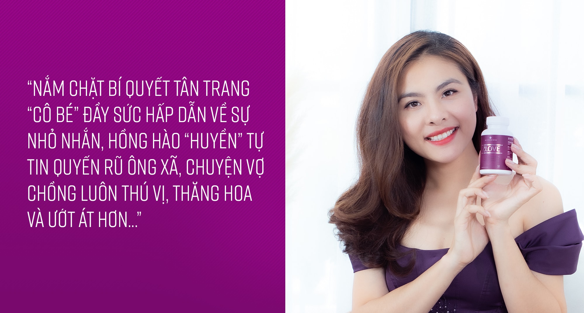 Diễn viên Vân Trang chia sẻ sản phẩm zlove