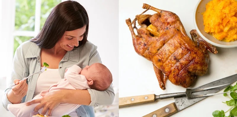 Sau sinh mẹ có thịt vịt nhưng nên cân nhắc về tần suất ăn