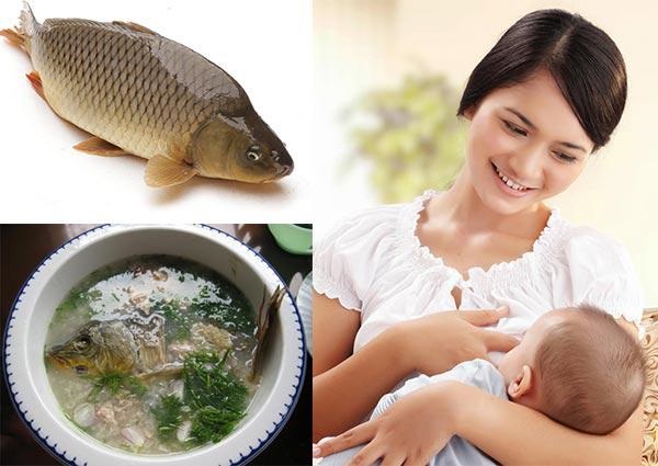 Mẹ sau sinh có thể ăn cháo cá chép để bồi bổ sức khỏe 