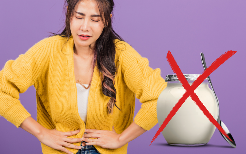 Phụ nữ bị dị ứng hoặc không dung lactose, tiểu đường không nên ăn sữa chua