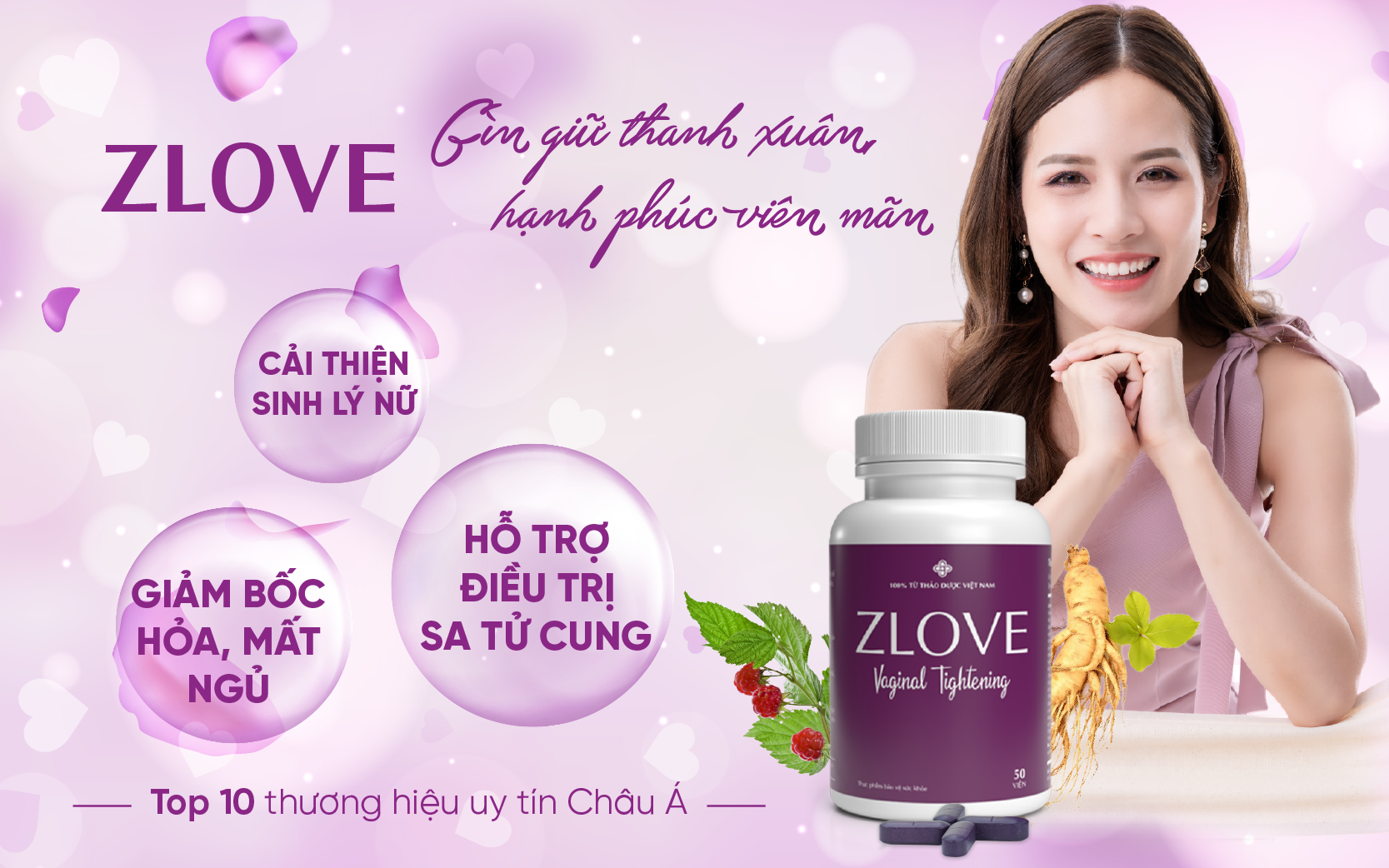 Ảnh: Viên uống Zlove - Bí quyết tìm lại sức xuân